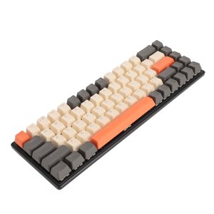 Clavier filaire de jeu mécanique, effet rétroéclairage 68 Key Mechanical Keyboard Haute Sensibilité Blue Switch Design ergonomique pour ordinateur portable