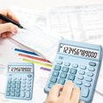 thumbnail image 2 of HHBEAUTY Premium Commercial 12-Digit Large Desktop Calculator, Voice Calculator, Battery and Solar Powered, Perfect for Home/Office Accounting Finance Use, 2 of 6