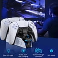thumbnail image 2 of Chargeur de Manette PS5, Accessoires PS5 GRM avec Station de Recharge pour Manette pour, 2 of 7