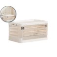 thumbnail image 1 of Dvruxg Plastic Wheeled Storage Box, Foldable Trolley Organizer, Multipurpose Home Toy Chest for Living Room Tidying, 1 of 5