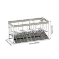 thumbnail image 2 of Sponge Holder For Kitchen Sink, Sink Caddy, Sponge Rack Kitchen Sink Organizer Stainless Steel Kitchen Soap Dispenser Organizer Kitchen And Bathroom Sink Shelves, 2 of 9