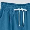thumbnail image 4 of zanvin Shorts Décontractés d'Été pour Femmes en Coton et Lin Uni, Grande Taille,, 4 of 5