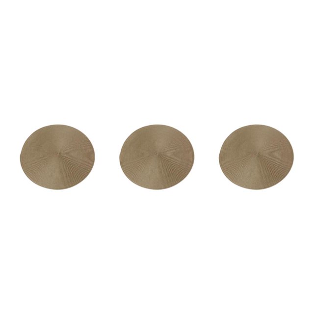 Maytalsory Napperons Robustes et Durables pour Usage Quotidien, Grand Application, Napperons Kaki 3ensemble