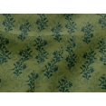 thumbnail image 4 of oneOone Viscose Jersey Fabric Leaves & Floral Block Printed Fabric 1 Yard 60 Inch Wide, 4 of 4