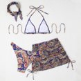 thumbnail image 4 of LSLJS Women's Swimsuit Sun Protection Bikini Three Piece Set Sexy Strapless Tassel Beach Swimsuit Women's Split Body Swimsuit Set, Bikini Sets for Women, 4 of 8