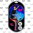 thumbnail image 1 of Butterfly Nakama S-5 Table Tennis Racket - ITTF Approved Ping Pong Paddle - Carbon Ping Pong Paddle - Table Tennis Rubber and Thick Sponge Layer Ping Pong Racket - 2 Ping Pong Balls Included, 1 of 5