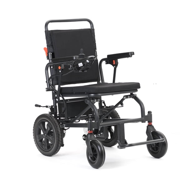Foldable Electric Wheelchair For Adults & Seniors - Lightweight, Compact Mobility Powered Chair With 250w Motors, 20km Range, 360° Joystick, 8-Inch Front Wheels, Adjustable Armrests & Lithium Battery