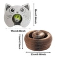 thumbnail image 3 of CJiaWei Cardboard Cat Scratching Post With Foldable Cat Bed 2 In 1 Scratching Post For Cats Cardboard Interactive Foldable And Transformable Shape Cat Scratcher Interactive Scratching, 3 of 5