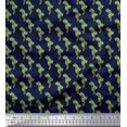 thumbnail image 1 of Soimoi Blue Cotton Poplin Fabric Palm Tree Decor Fabric Printed Yard 58 Inch Wide, 1 of 5