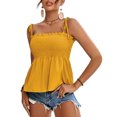 thumbnail image 2 of Birdeem T-Shirt à Bretelles pour Femmes, Sans Manches, Design Plissé, Mode Aguichant, Tops d'Été, 2 of 6