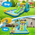 thumbnail image 3 of Patiojoy Inflatable Water Slide Park Giant Bounce House with Double Long Slides Boxing Splash Pool Jumping Area w/735W Blower, 3 of 9
