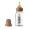 Woodchuck, variant on BIBS Baby Glass Bottle. Anti-Colic. Round Natural Rubber Latex Nipple. Supports Natural Breastfeeding, 110 ml, Cloud