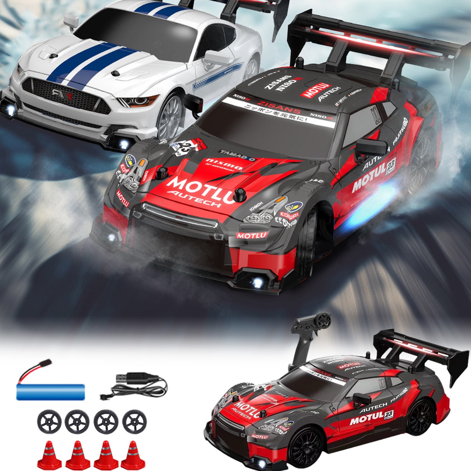 TopLLC High-Speed 4WD Model Toy Car - Ultimate RC Vehicle For Thrilling Off-Road Adventures For Indoor Outdoor Play remote control