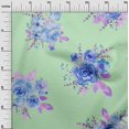 thumbnail image 2 of oneOone Viscose Chiffon Fabric Chevron|Watercolor Leaves & Peony Floral_Printed Craft Fabric BTY 42 Inch Wide, 2 of 4