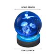 thumbnail image 2 of 3d Glowing Crystal Ball Night Light Ornament Creative Coloful Night Scene Lamp With Base For Home Decor Gift, 2 of 10