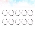 thumbnail image 2 of MasteelfCA 100pcs 20MM DIY Photo Album Loose-leaf Book Circle Key Ring Photo Album Buckle Snap Ring Binding Meatl Circle (Silver), 2 of 8