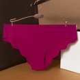thumbnail image 2 of Mrat String sous-Vêtements Femme Culottes Mode pour Femmes Culottes Confortables sous-Vêtements Femme Culottes Décontractées Culottes sous-Vêtements Femme Lot Sans Coutures S-277 Violet m, 2 of 6