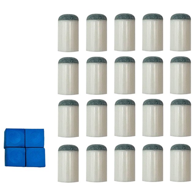 Lipstore 20 Pcs Embouts de Queue de Billard Pratiques pour Adultes 13 mm