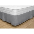 thumbnail image 2 of Safdie & Co. Bedskirt Woven Microfiber K Grey, 2 of 2