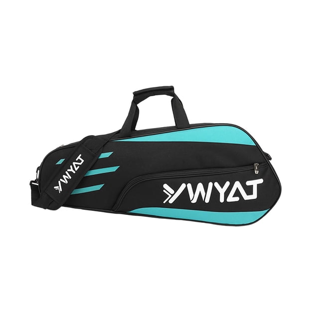 jinwen Badminton Racquet Bag Gym Bag Sports Equipment Bag Portable Racket Carry Bag Black Blue