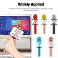 thumbnail image 4 of kurtrusly Wireless Microphone Bluetooth-compatible Handheld Speaker Home KTV Player Surround Adjustable Battery Colorful Mic Livestreaming Rose Golden, 4 of 9