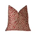 thumbnail image 1 of Plutus PBRA2292-1220-DP Oasis Vagues Rouge Coussin Décoratif de Luxe, 12 x 20 Po, 1 of 3