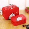 thumbnail image 3 of relayinert Multifunctional Cartoon Portable Travel High Capacity Double Layer Makeup Cosmetics Case Box, 3 of 8
