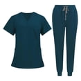 thumbnail image 1 of Esquirla Nursing Uniform Scrub Set Nurse Top and Pants V Neckline Clothes Work Suits XXL, 1 of 8