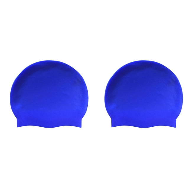 EGNMCR Pool Accessories, Sports & Outdoors 2PC Adult Universal Pure Ear Protection Swimming Caps Swimming cap