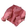 thumbnail image 2 of Kmbangi Children's Sweater+Infant's Solid Pullover Striped Pit Bar Long Sleeve Top, 2 of 8
