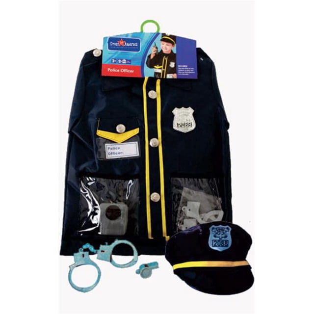 Dress Up America 701 Police Ensemble de Déguisement d'Agent pour Jeu de Rôle - 3 à 7 Ans