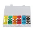 thumbnail image 2 of Mini Auto Fuses, Zinc Alloy Easy Identification 20A 30A 40A 50A 60A 70A 24PCS Car Fuse Set  For Boats Ships, 2 of 8
