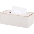 thumbnail image 1 of ORUYROP Leather Tissue Box Holder-Waterproof Rectangular Tissue Box Cover Vintage Napkin Paper Holder for Home,Office&Car Decor (Style-3), 1 of 1