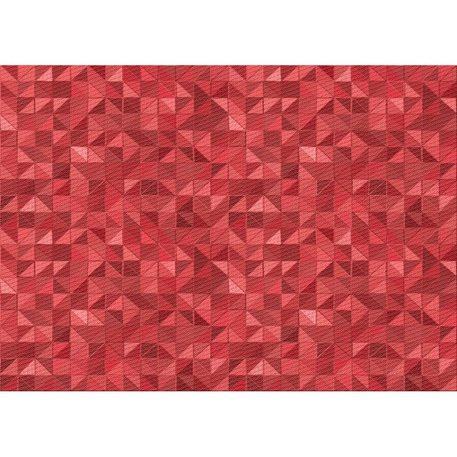 Ahgly Company Tapis Rectangulaire Lavable en Machine Rouge Transitionnel, 7 Pieds x 10 Pieds