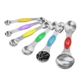 thumbnail image 2 of Yhmxh Kitchen Utensils Spoons Cutlery Stainless Steel Double-headed Measuring Spoon 6-piece Set Seasoning Spoon Measuring spoon, 2 of 9