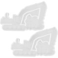 thumbnail image 4 of 2 Pcs Moules de Charme pour Excavatrice Porte-Clés de Pâques Moule Pendentif en Forme d'Excavatrice, 4 of 8