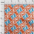 thumbnail image 2 of oneOone Polyester Spandex Orange Fabric Abstracts Craft Projects Decor Fabric Printed By The Yard 56 Inch Wide, 2 of 4