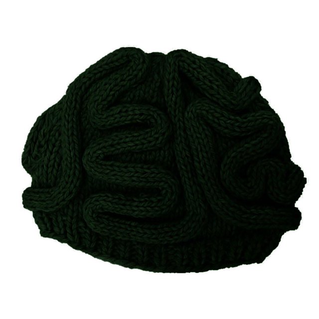 Spoof Horror Brain Knitted Hat Funny Warm Cap Party Headwear Photography Props