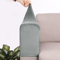 thumbnail image 4 of 2 Pcs Housse d'Accoudoir de Canapé Polyester Protecteur de Meubles pour Gris, 4 of 7