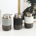 thumbnail image 4 of Japanese/Ceramic Foaming Soap Dispenser, Foam Soap Dispenser With Gold Pump, Hand Foaming Dispenser, For Barthroom Kitchen-grey-Foam, 4 of 8
