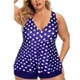 thumbnail image 2 of HAWEE Womens Plus Size Tankini Swimsuits with Shorts Two Piece Bathing Suit Floral Printed Swimwear, 2 of 4