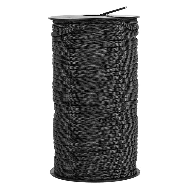 Cordon de Survie de Corde de Sécurité de Parachute de Roche Extérieur de 100M pour la Randonnée de Sauvetage (Noir)