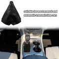 thumbnail image 2 of Unique Bargains Gear Lever Dust Cover Shift Boot Cover Dust Proof Universal for Vehicle Auto Car Matte Black PVC Black, 2 of 6
