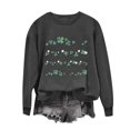thumbnail image 2 of Chemises pour Femmes Col Rond Imprimé Fête de la Saint-Patrick Manches Longues Chandails en Molleton Fête de la Saint-Patrick Chemises pour Femmes, 2 of 4