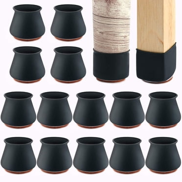 Liquidation : Protège-Jambes de Chaise en Silicone Amélioré avec Feutre pour Planchers de Bois Franc, Coussinet de Couvre-Jambes Élastique pour Protéger les Planchers contre les Égratignures et le Bruit, Déplacement Fluide pour les Pieds de Chaise
