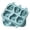 Blue1, variant on Reusable Silicone Yogurt 6 Cavity With Sticks Leak Proof Base Dessert Making Kitchen With Non Stick For Party