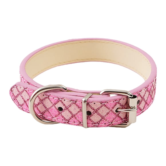 Cat Collar with Light and Reflective Design Leather for Style and Safety