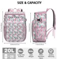 thumbnail image 2 of Vibrant Colorful Floral Insulated Backpack Cooler, Leakproof Cooler Bag with Exotic Flower Pattern for Outdoor Use, 2 of 6