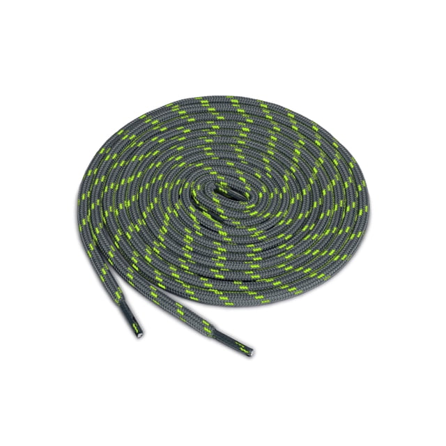 INSPIRE CHIC 3 Paires Lacets Ronds Antidérapants Résistants à l'Usure pour Bottes pour la Randonnée la Marche Chaussures d'Extérieur Gris Foncé Vert 100cm / 39.37 Pieds