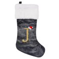 thumbnail image 1 of SUTENGDA 20 Inches Monogram Christmas Stockings Red Velvet with White Super Soft Plush Cuff Embroidered Xmas Stockings Classic Personalized Stocking Decorations for Family Holiday Season, 1 of 5